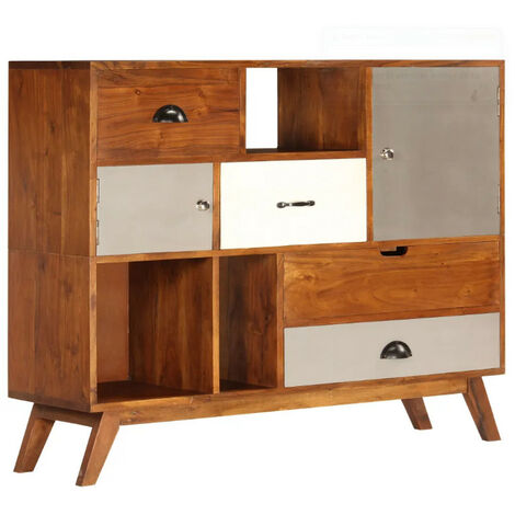 Buffet 2 portes 4 tiroirs sesham massif foncé Guil