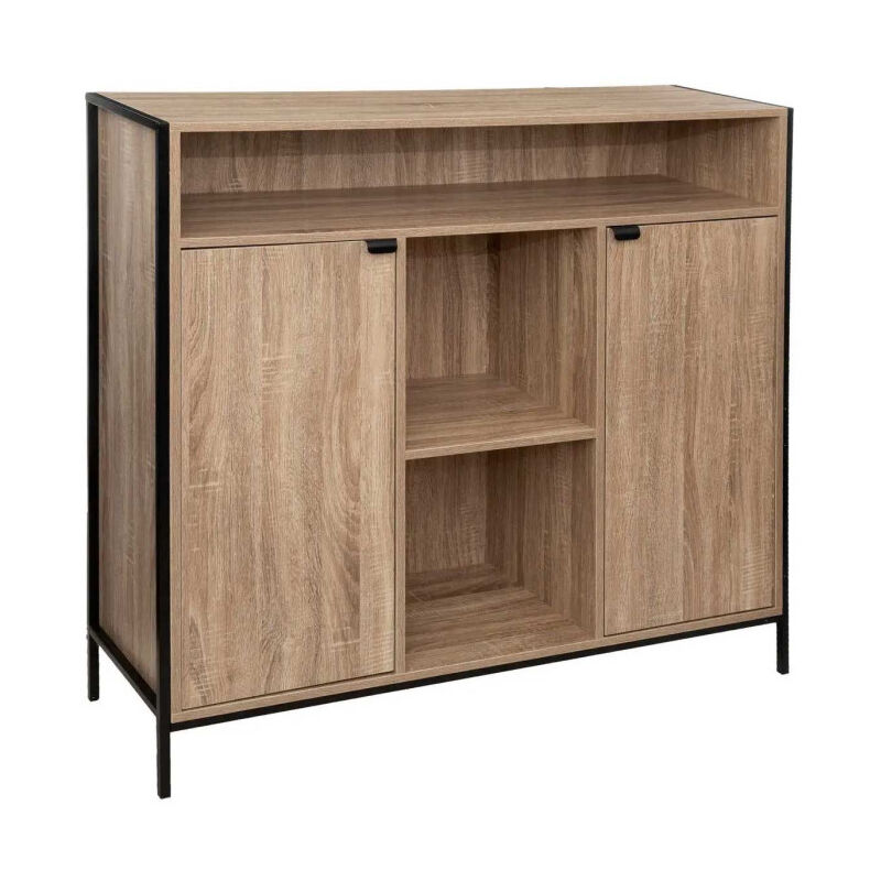 Five Simply Smart - Buffet 2 Portes & 6 Niches 'Aliaj' 114cm Beige