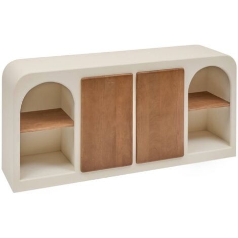 Buffet 2 portes 8 niveaux Sienna beige H85 - Atmosphera créateur d'intérieur