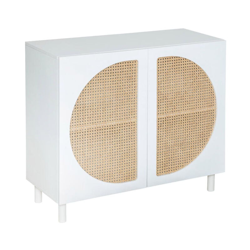 Buffet 2 Portes 'Cabras' 94cm Blanc