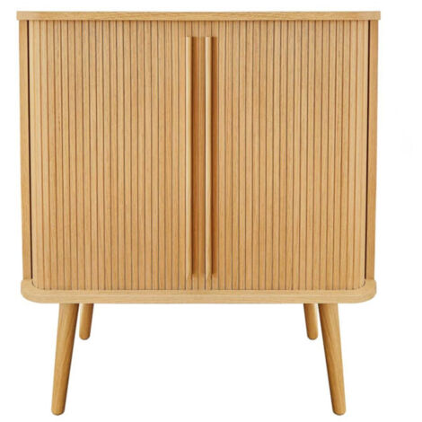 Buffet 2 Portes Design "Rove" 95cm Chêne