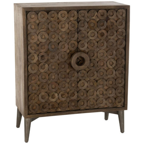 Buffet 2 Portes en Bois "Anderson" 113cm Marron