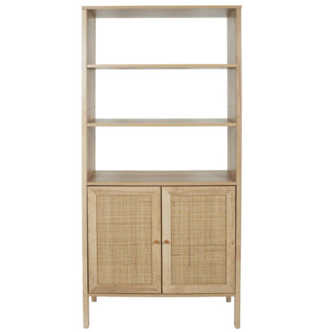 Buffet 2 Portes en Bois "Bali" 163cm Naturel