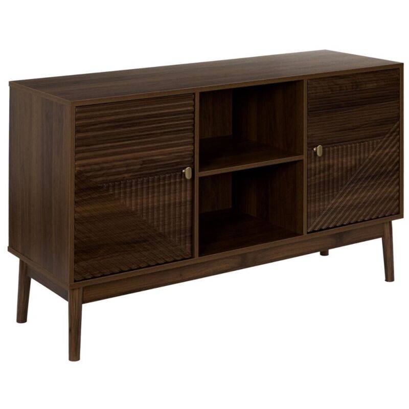 Buffet 2 portes imitation bois foncé Buffet 2 portes imitation bois foncé