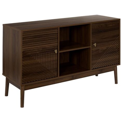 Buffet 2 portes imitation bois foncé