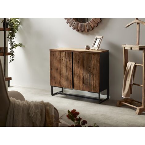 Buffet 2P. Lacerta Mad. Recycelt/Akazie/Metall 90X35X78 Cms. 90X35X78 Cms