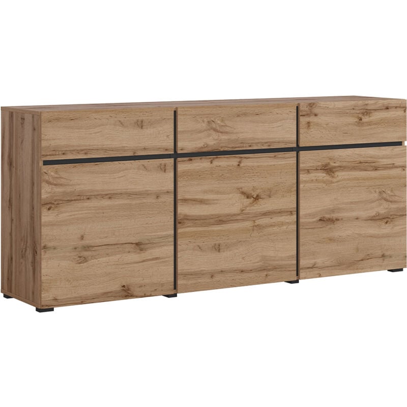 Petits-meubles - Buffet 3 portes 3 tiroirs Lilia Bois