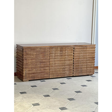 Buffet 3 portes bois manguier 160x43x64cm