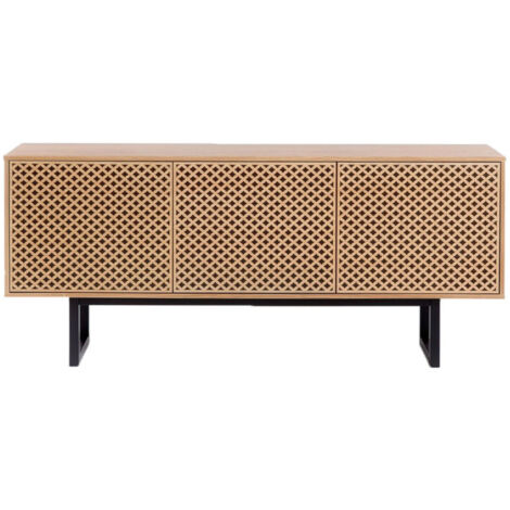 Buffet 3 Portes Diamant "Camden" 175cm Chêne & Noir