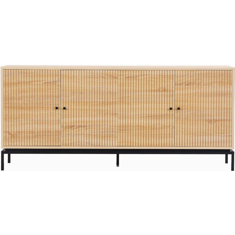 Buffet 4 portes effet bois 180 cm - Talia