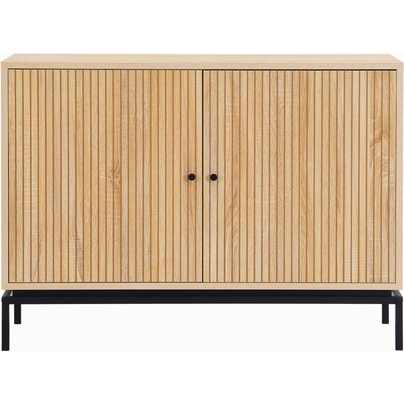 Buffet 2 portes effet bois 110 cm - Talia