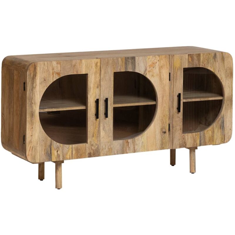 Made In Meubles - Buffet 3 portes en bois de manguier Nova Made In Meubles - Buffet 3 portes en bois de manguier Nova