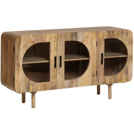 Buffet 3 portes en bois de manguier Nova