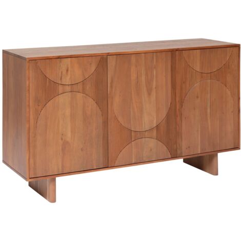 Buffet 3 portes en bois massif NANDA