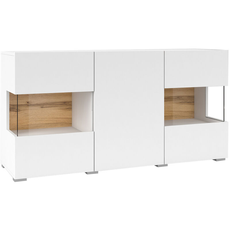 Buffet 3 portes Glora Blanc