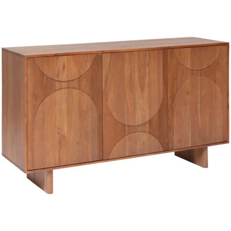 Buffet 3 portes Nanda acacia marron 150x90,5cm - Atmosphera créateur d'intérieur