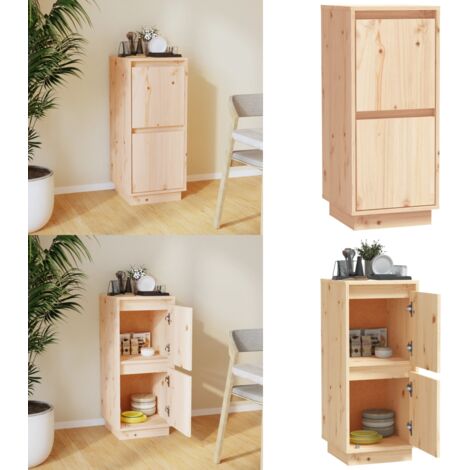 Buffet 31,5x34x75 cm Bois massif de pin - Buffet - Meuble De Rangement - Commode - Armoire - Mobilier - Home & Living