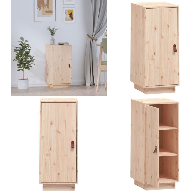 Vidaxl - Buffet 34x40x75 cm Bois massif de pin - Buffet En Bois - Meuble De Rangement - Commode - Armoire - Design Rustique - Home & Living