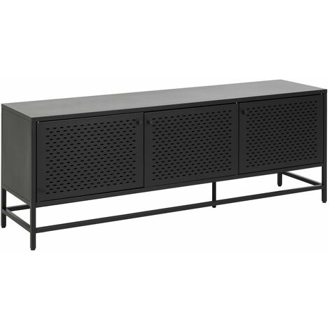 Buffet 4 niches de rangement et 3 portes design industriel JOY