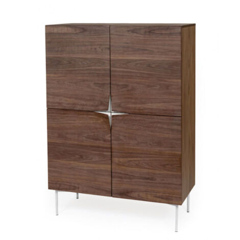 Buffet 4 Portes & 4 Niveaux "Plof" 140cm Noyer