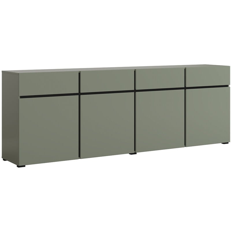 Buffet 4 portes 4 tiroirs Lilia Vert