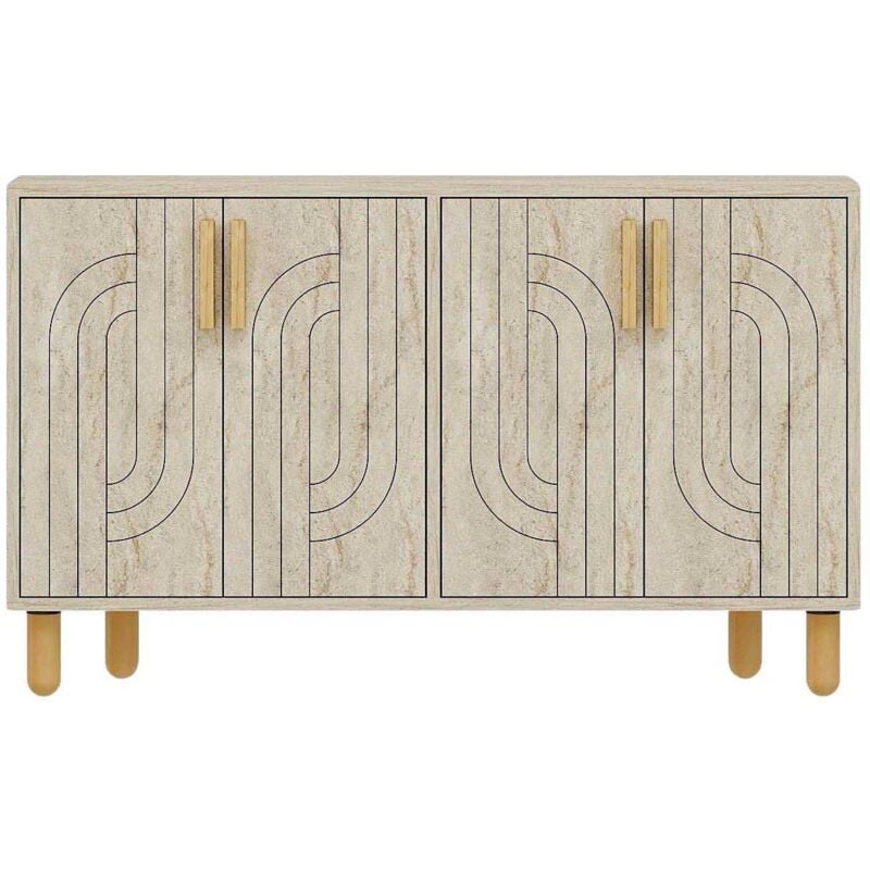 Buffet 4 portes en aggloméré Rodney