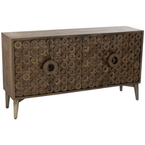 Buffet 4 Portes en Bois "Anderson" 152cm Marron