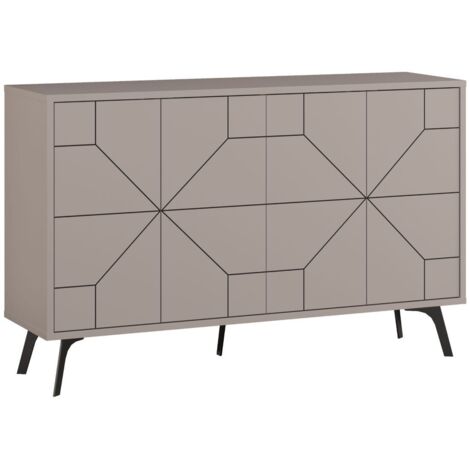Buffet 4 puertas y puertas decoradas L123 cm - Dune