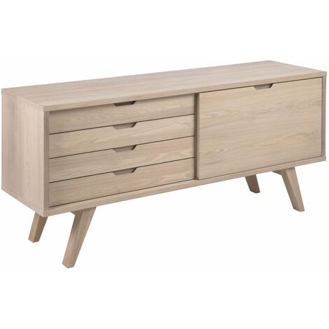 Buffet 4 tiroirs et 1 porte coulissante ALINE