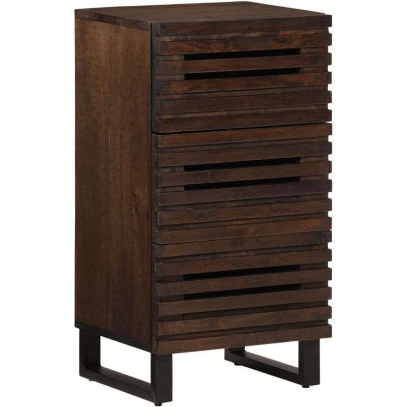 Vidaxl - Buffet marron 40x34x75 cm bois massif de manguier