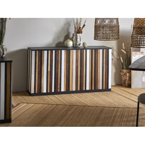 Buffet 4P. Mehrfarbige Akazie und Dm 150X40X80 Cms. 150X40X80 Cms