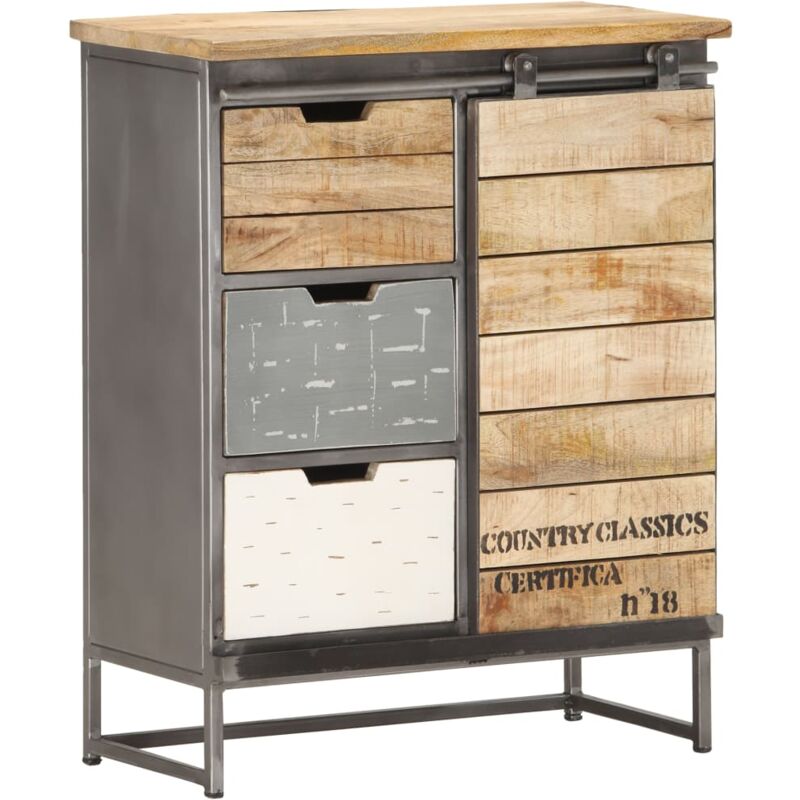 Buffet 60 x 30 x 70 cm Bois de manguier massif vidaXL