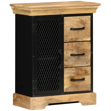 Buffet 60 x 30 x 75 cm Bois de manguier massif vidaXL - Marron
