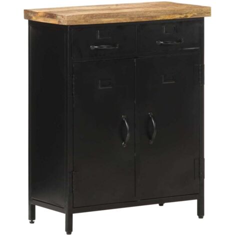 Buffet 60x30x76 cm Bois de manguier brut vidaXL