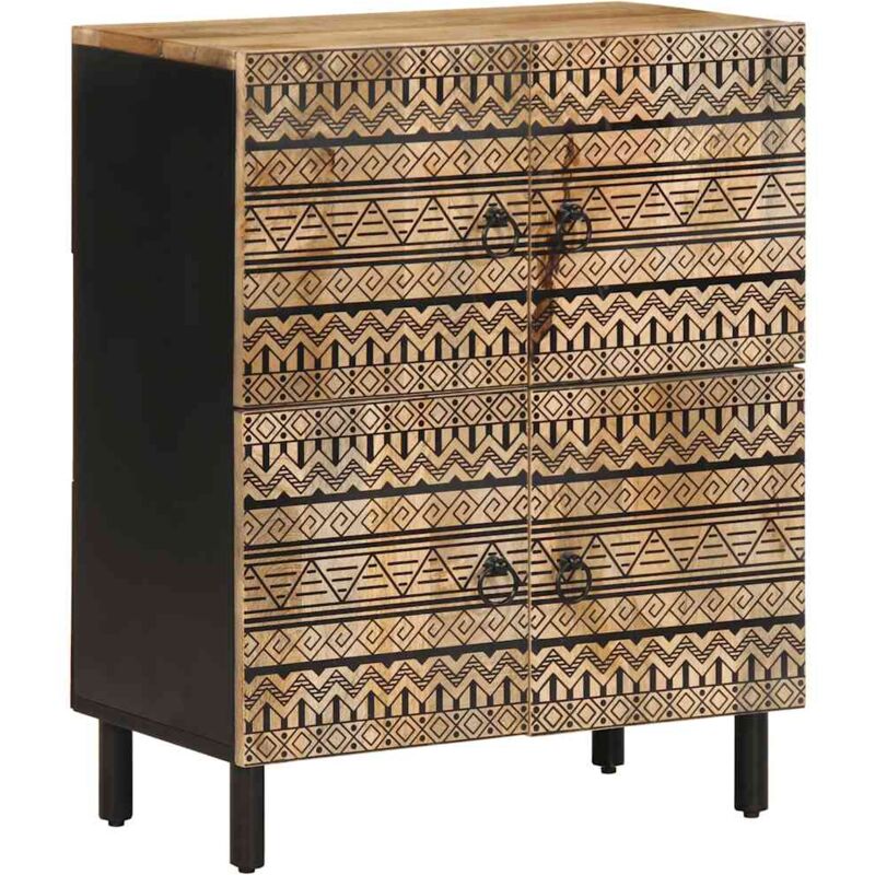 Vidaxl - Buffet 60x33,5x75 cm bois de manguier brut massif