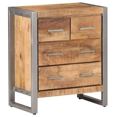 Buffet 60x35x70 cm Bois de manguier brut vidaXL