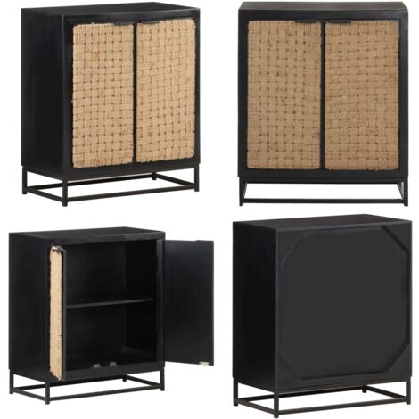 Buffet 60x35x70 cm Bois de manguier massif - Buffet Industriel - Meuble De Rangement - Buffet En Bois - Mobilier Design - Meubles Salón - Home & Living