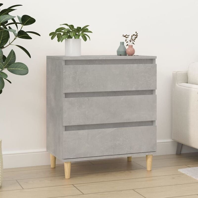 Buffet Gris béton 60x35x70 cm Bois d'ingénierie vidaXL