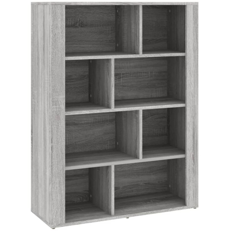 Vidaxl - Buffet Sonoma gris 80x30x106 cm Bois d'ingénierie