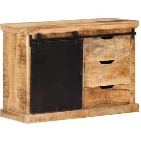 Buffet 80x30x55 cm bois de manguier brut massif vidaXL