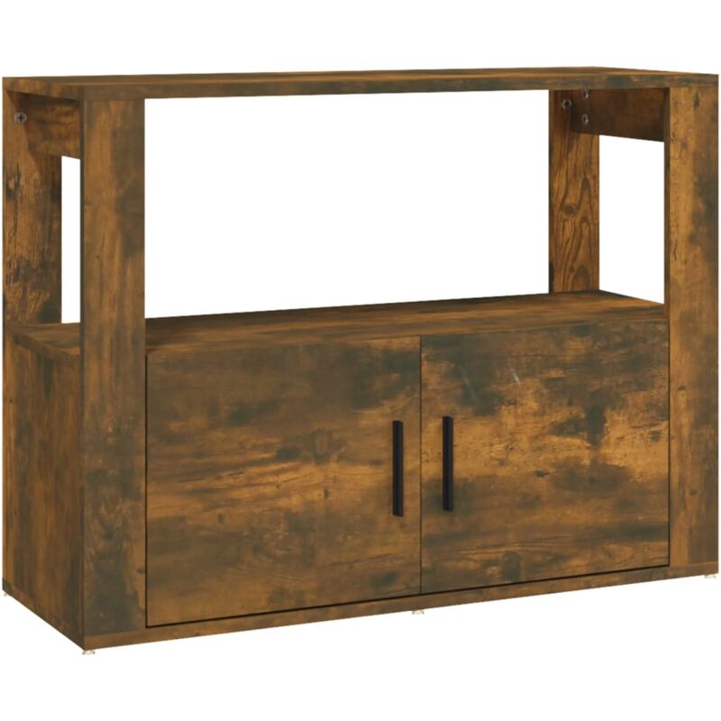 Vidaxl - Buffet Chêne fumé 80x30x60 cm Bois d'ingénierie