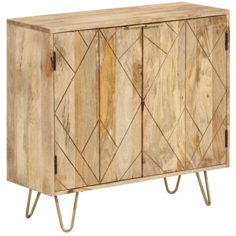 Buffet 80x30x75 cm Bois de manguier solide