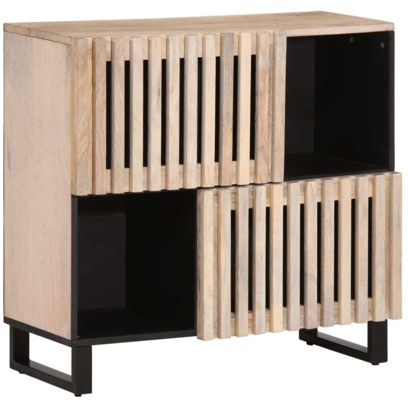 Buffet 80x34x75 cm Bois massif de manguier vidaXL