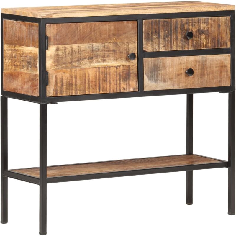 Vidaxl - Buffet 85x30x80 cm Bois de manguier brut