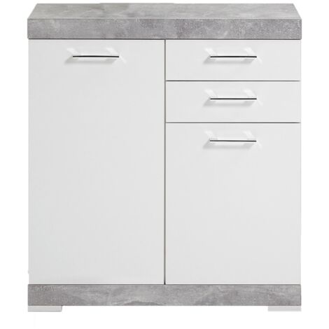 Buffet a 2 ante e 2 cassetti L80 cm - Bristol