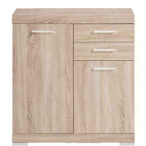 Mensola Con 2 Cassetti Sospesa 80x35x12 Cm | Consolle Da Parete Bianca Per Ingresso E Camera - Foto 9