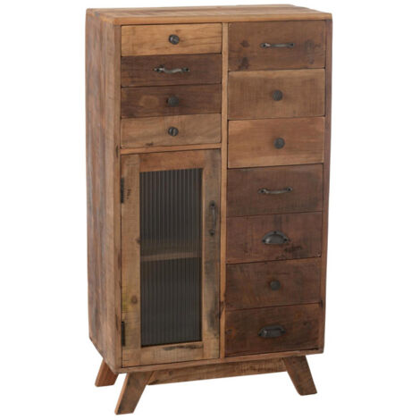 Buffet à Tiroirs en Bois "Vinto" 110cm Naturel