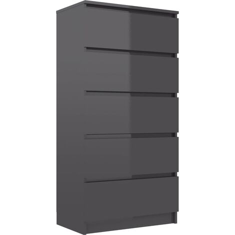 vidaXL Buffet à Tiroirs Aggloméré Commode Armoire de Rangement Multicolore
