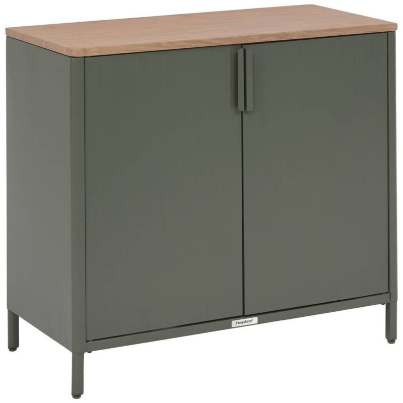 Buffet de jardin Ironia en acier galvanisé vert laurier - Hespéride Buffet de jardin Ironia en acier galvanisé vert laurier - Hespéride