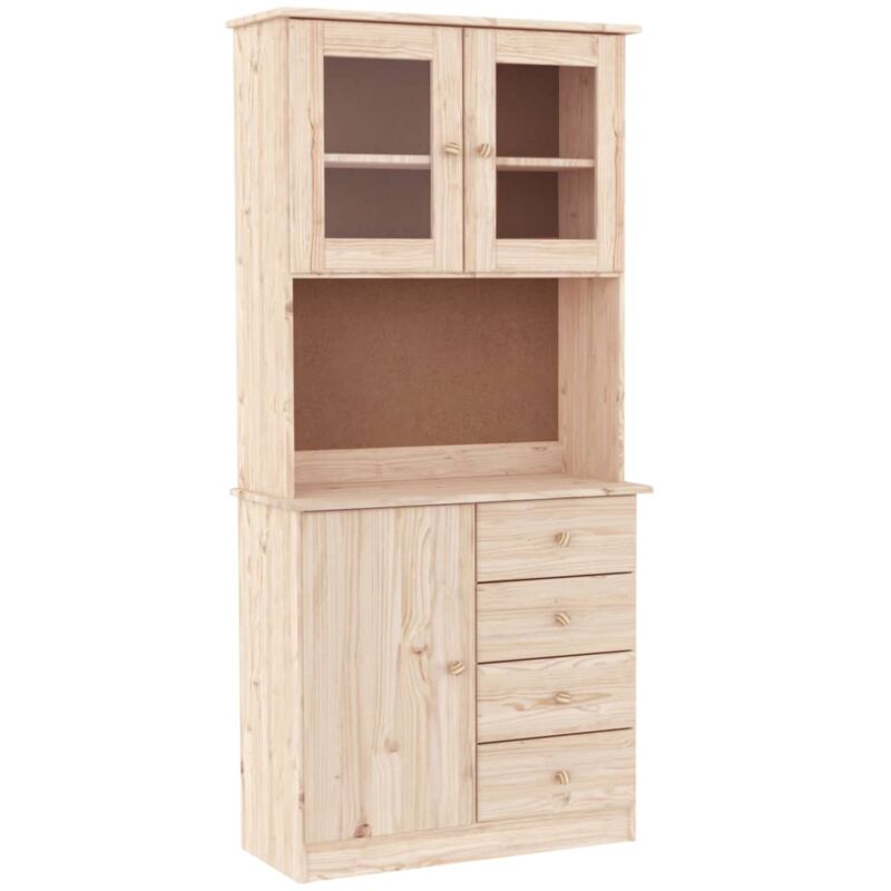 Vidaxl - Buffet alta 77x35x165 cm bois massif de pin